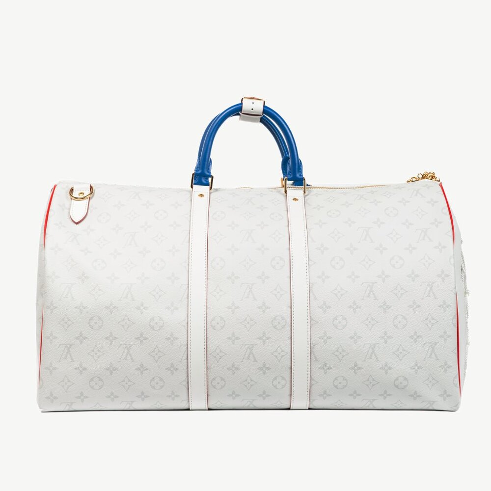 Louis Vuitton x NBA Keepall 55 Bandouliere Basketball Antarctica Monogram Duffle - Picture 3 of 16